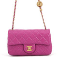 Chanel Chain Shoulder Bag CC Logo Quilted 20 Coco Ball Lambskin