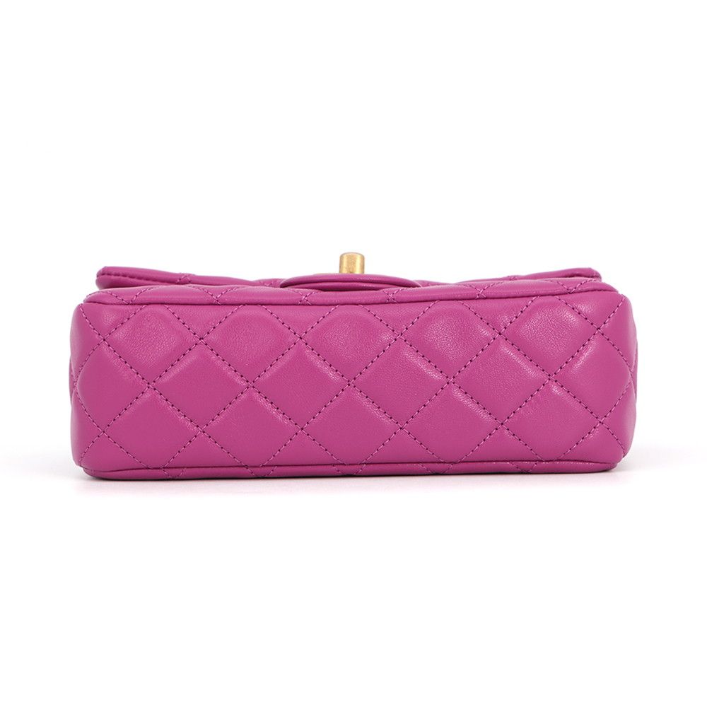 Chanel Chain Shoulder Bag CC Logo Quilted 20 Coco Ball Lambskin — view 3