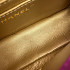 Chanel Chain Shoulder Bag CC Logo Quilted 20 Coco Ball Lambskin — view 7