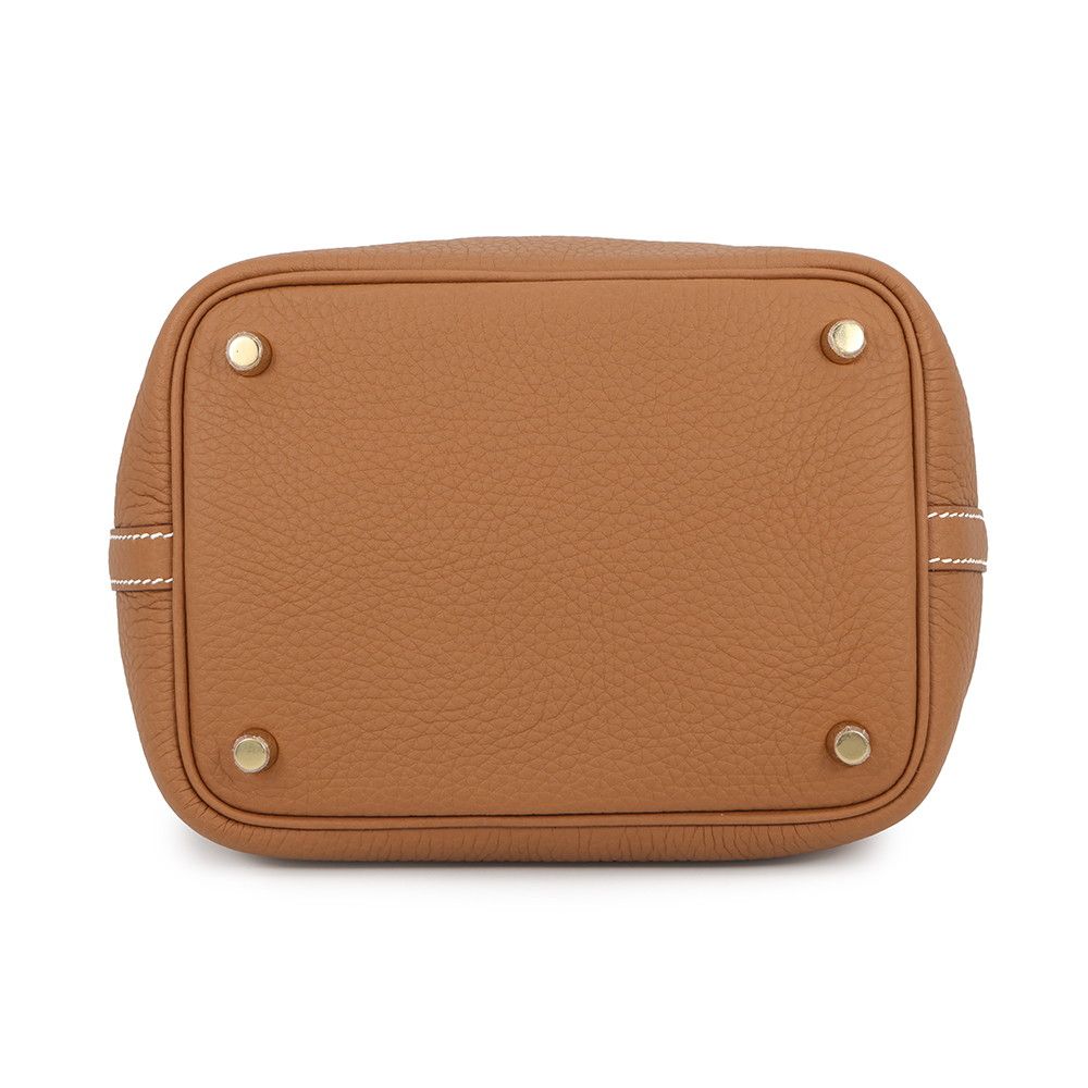 Hermes Handbag Picotin Lock PM Gold Taurillon Clemence — view 3