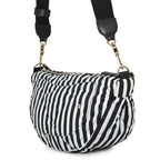 Chanel Shoulder Bag CC Logo Large Hobo Nylon 2-Way White Black — view 2