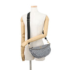 Chanel Shoulder Bag CC Logo Large Hobo Nylon 2-Way White Black — view 5