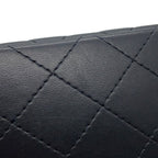 Chanel Chain Shoulder Bag Mini Quilted 20 CC Logo Lambskin Black — view 9