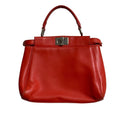 Fendi Peekaboo Mini Leather Handbag Orange