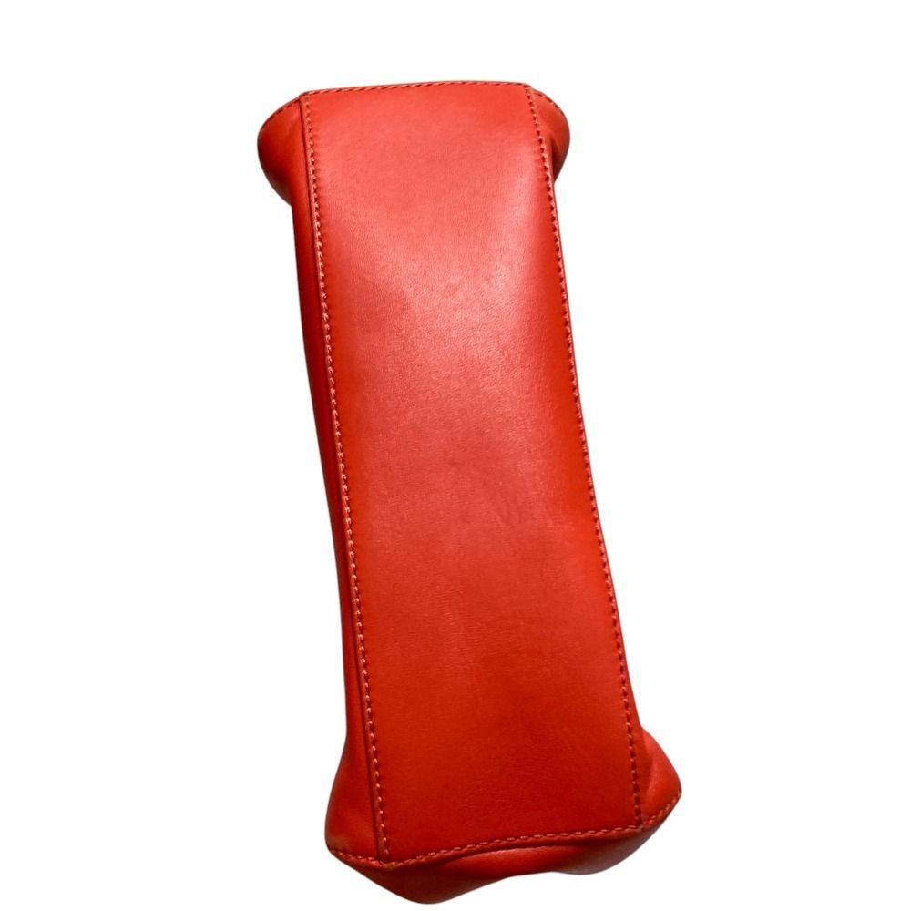 Fendi Peekaboo Mini Leather Handbag Orange — view 8