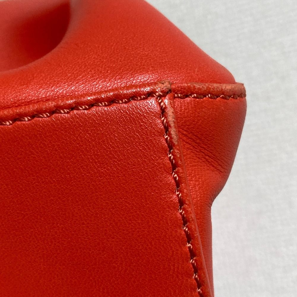 Fendi Peekaboo Mini Leather Handbag Orange — view 4