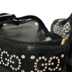 Gucci GG Logo Crystal Platform Sandals 35 Black — view 9