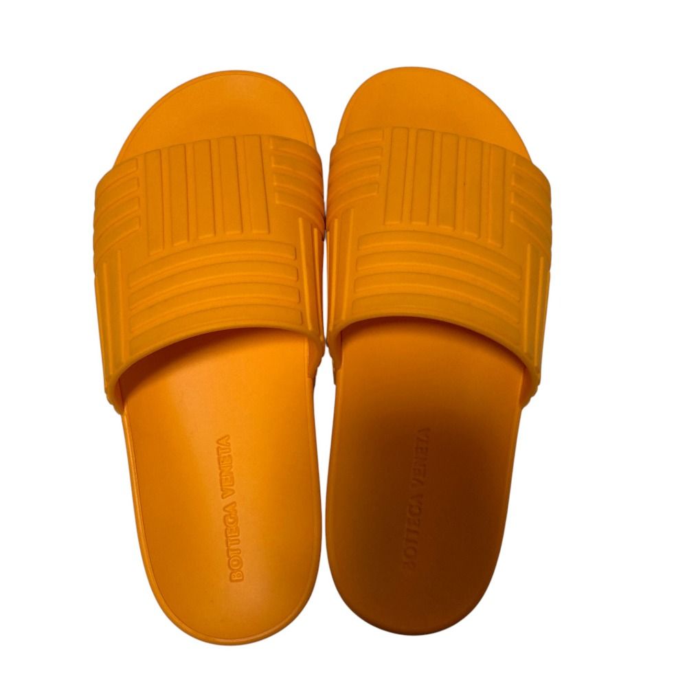 Bottega Veneta Slider Sandal Rubber Slide Sandals 35 Yellow — view 4