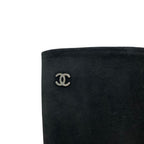 Chanel Suede Long Boots 34.5 Black — view 8