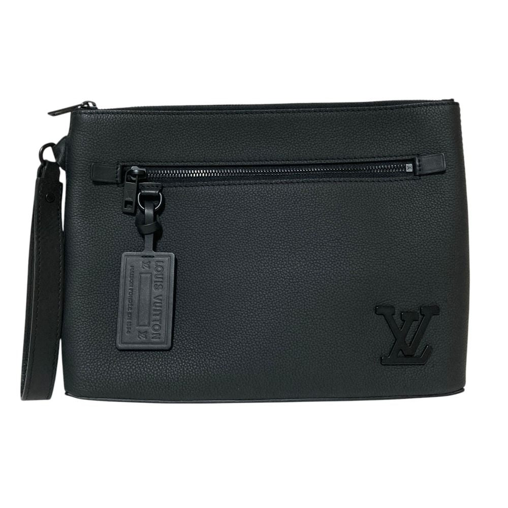 Louis Vuitton LV Aerogram Take Off Pouch Clutch Noir