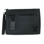 Louis Vuitton LV Aerogram Take Off Pouch Clutch Noir