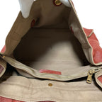 Saint Laurent Leather Muse Tote One Handle Red Beige — view 9