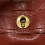 Saint Laurent Leather Muse Tote One Handle Red Beige — view 7