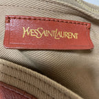 Saint Laurent Leather Muse Tote One Handle Red Beige — view 8