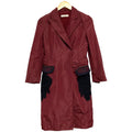 Prada Padded Silk Chesterfield 38 Red Shoulder
