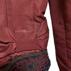 Prada Padded Silk Chesterfield 38 Red Shoulder — view 7