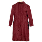 Prada Padded Silk Chesterfield 38 Red Shoulder — view 2