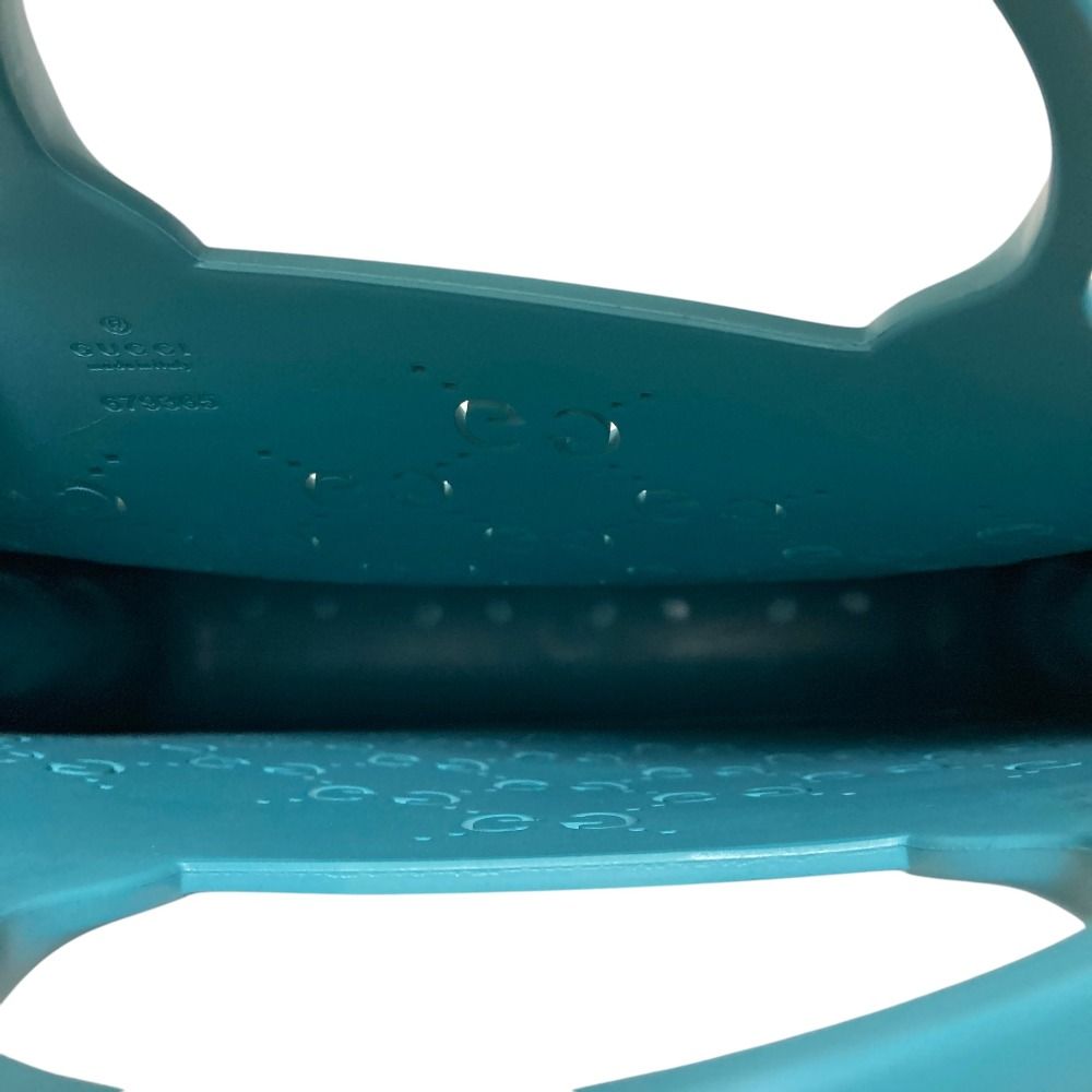 Gucci Children's GG Supreme Rubber Tote Turquoise Blue — view 5