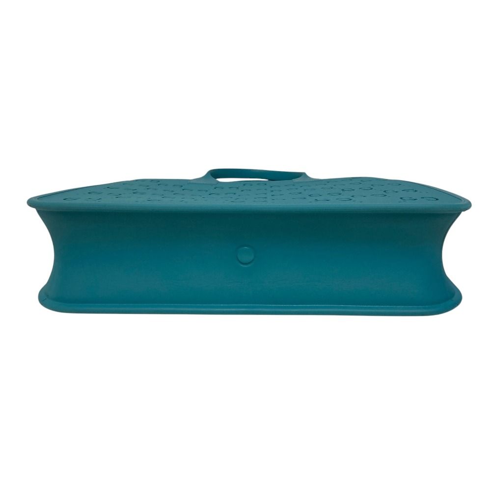 Gucci Children's GG Supreme Rubber Tote Turquoise Blue — view 4
