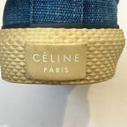 Celine 180° Canvas Low Cut Sneakers 35 Blue — view 9