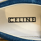 Celine 180° Canvas Low Cut Sneakers 35 Blue — view 8