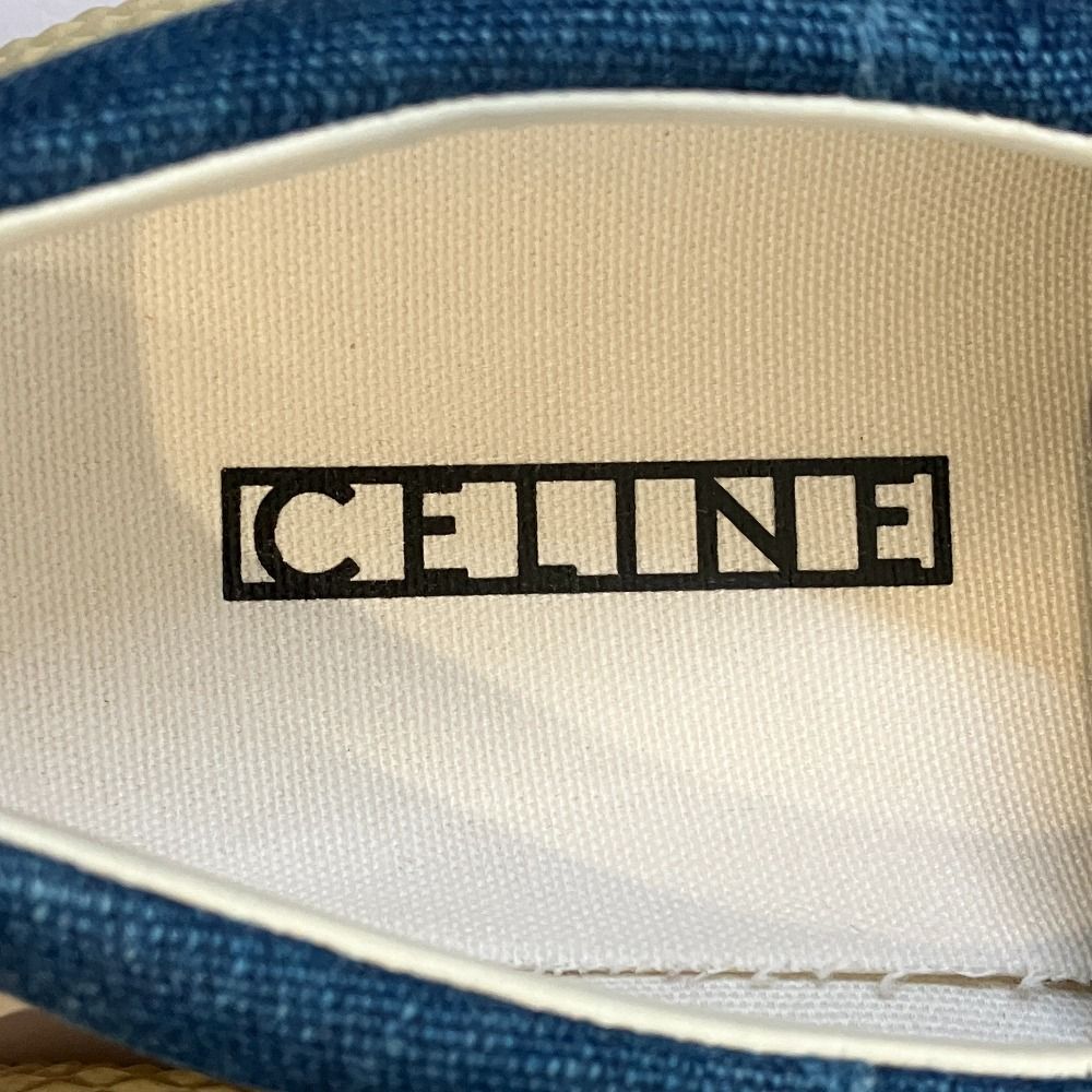 Celine 180° Canvas Low Cut Sneakers 35 Blue — view 8