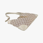 Gucci Jackie Ivory Beige Canvas Leather Handbag — view 5