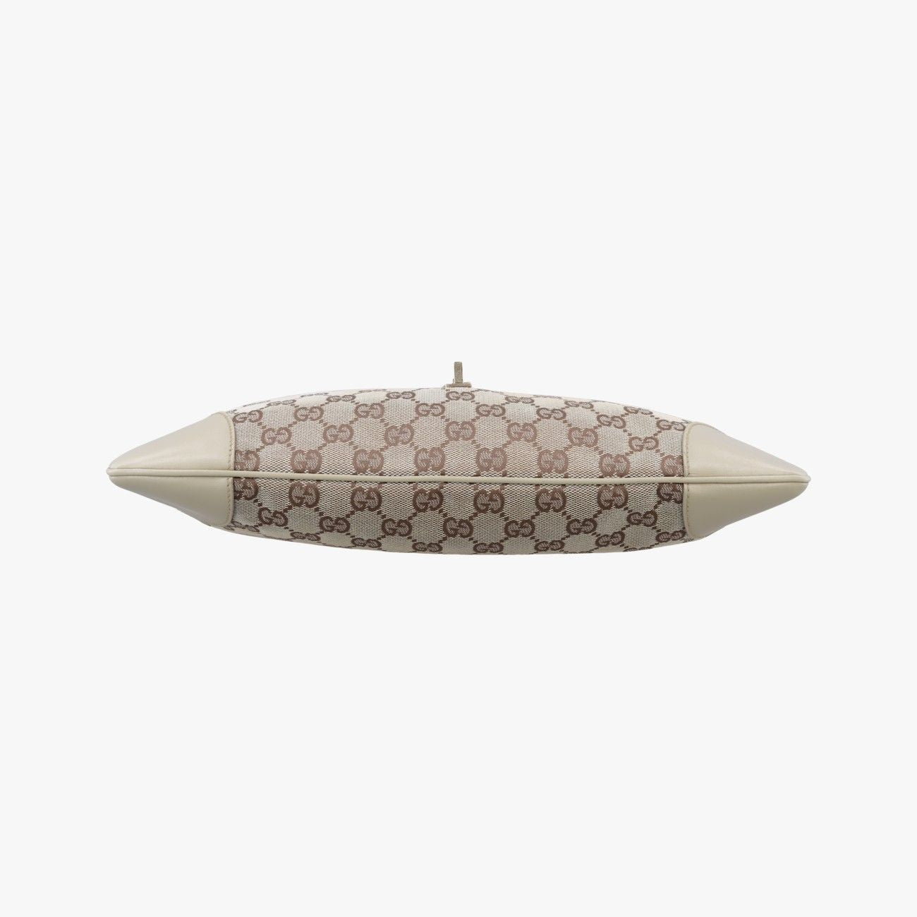 Gucci Jackie Ivory Beige Canvas Leather Handbag — view 3