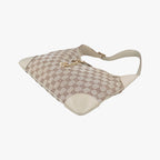 Gucci Jackie Ivory Beige Canvas Leather Handbag — view 4