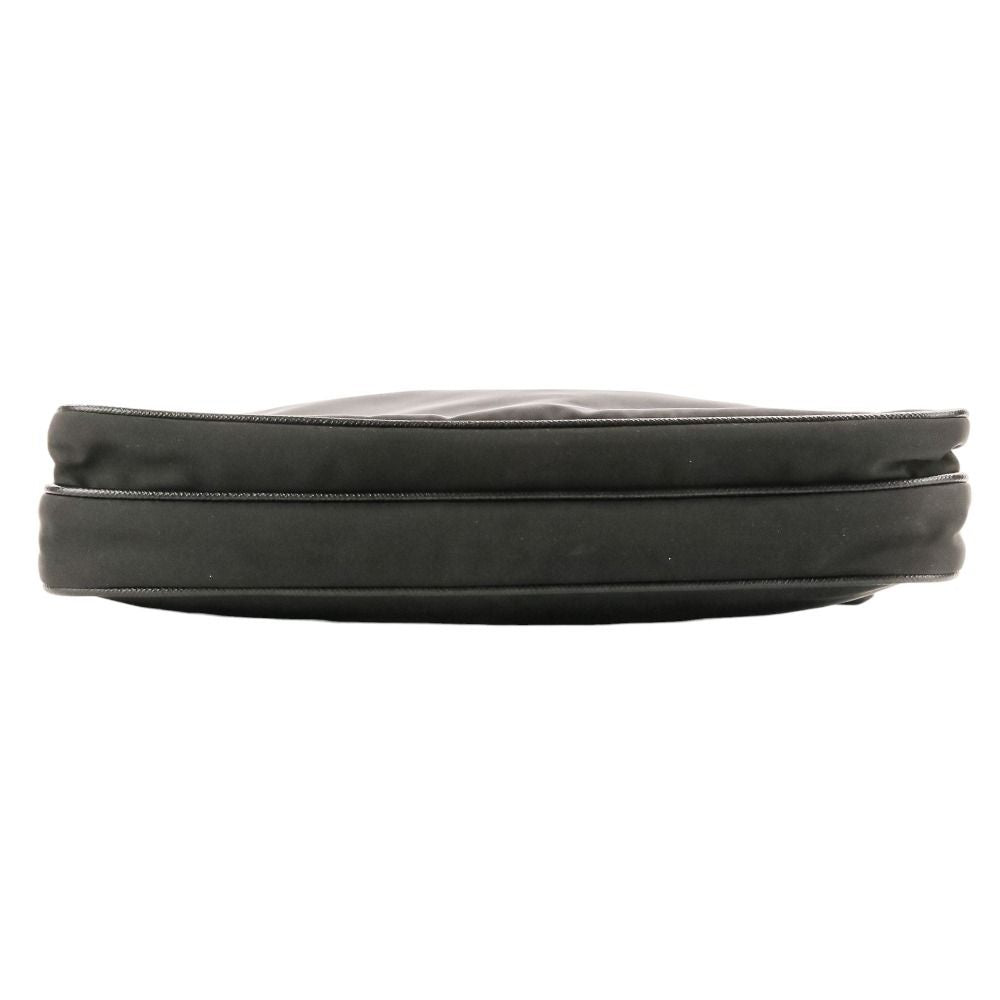 Prada Re-Nylon Saffiano Leather Shoulder Bag Black — view 5