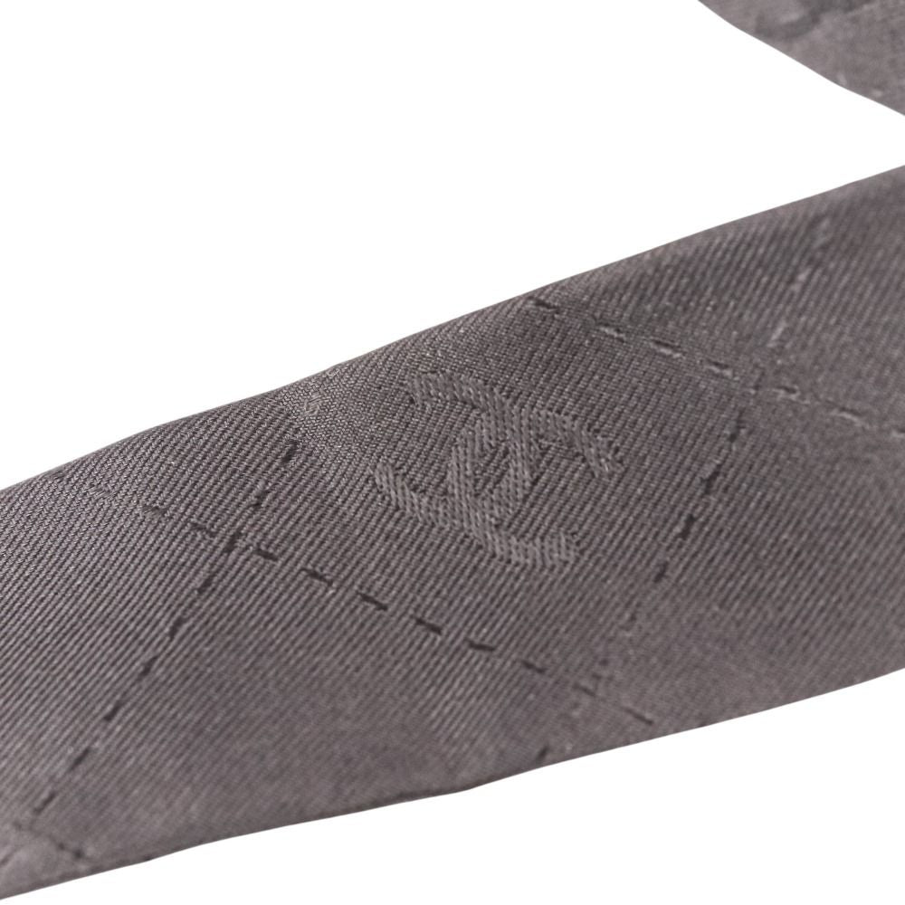 Chanel Silk CC Logo Bowtie Ribbon Scarf Black — view 9