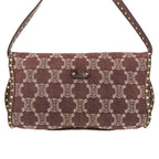 Celine Paris Macadam Canvas Shoulder Bag Bordeaux — view 3