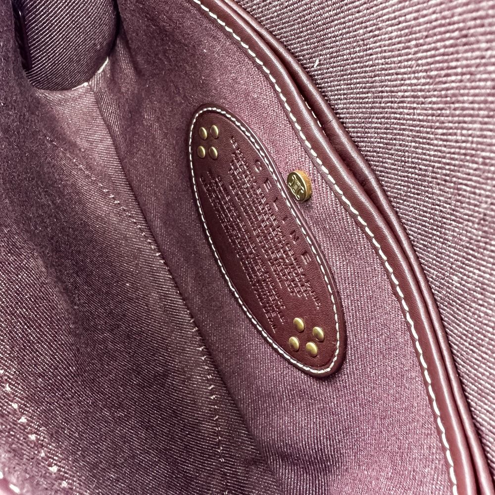 Celine Paris Macadam Canvas Shoulder Bag Bordeaux — view 9