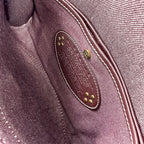 Celine Paris Macadam Canvas Shoulder Bag Bordeaux — view 9