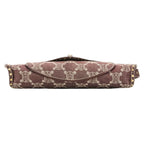 Celine Paris Macadam Canvas Shoulder Bag Bordeaux — view 5