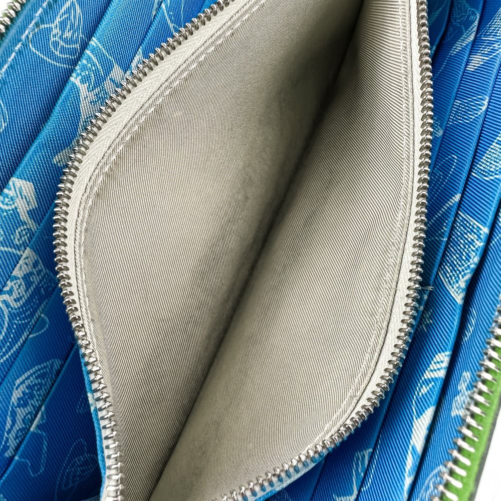 Hermes Aunage Rodeo Des Cowgirls Silk in Azap Wallet Vert Yucca Green — view 7