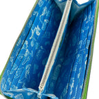 Hermes Aunage Rodeo Des Cowgirls Silk in Azap Wallet Vert Yucca Green — view 8