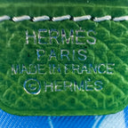 Hermes Aunage Rodeo Des Cowgirls Silk in Azap Wallet Vert Yucca Green — view 9