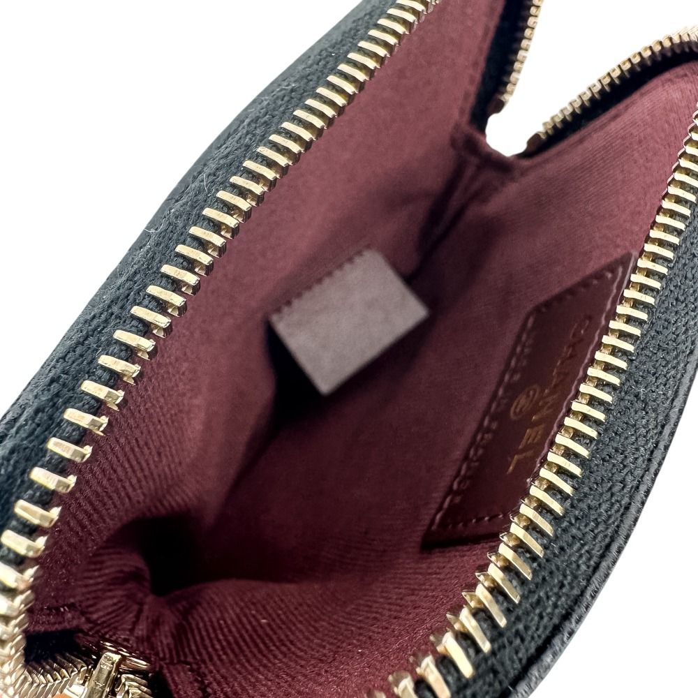 Chanel Classic Zip Coin Purse Caviar Leather Quilted Case Black — view 7