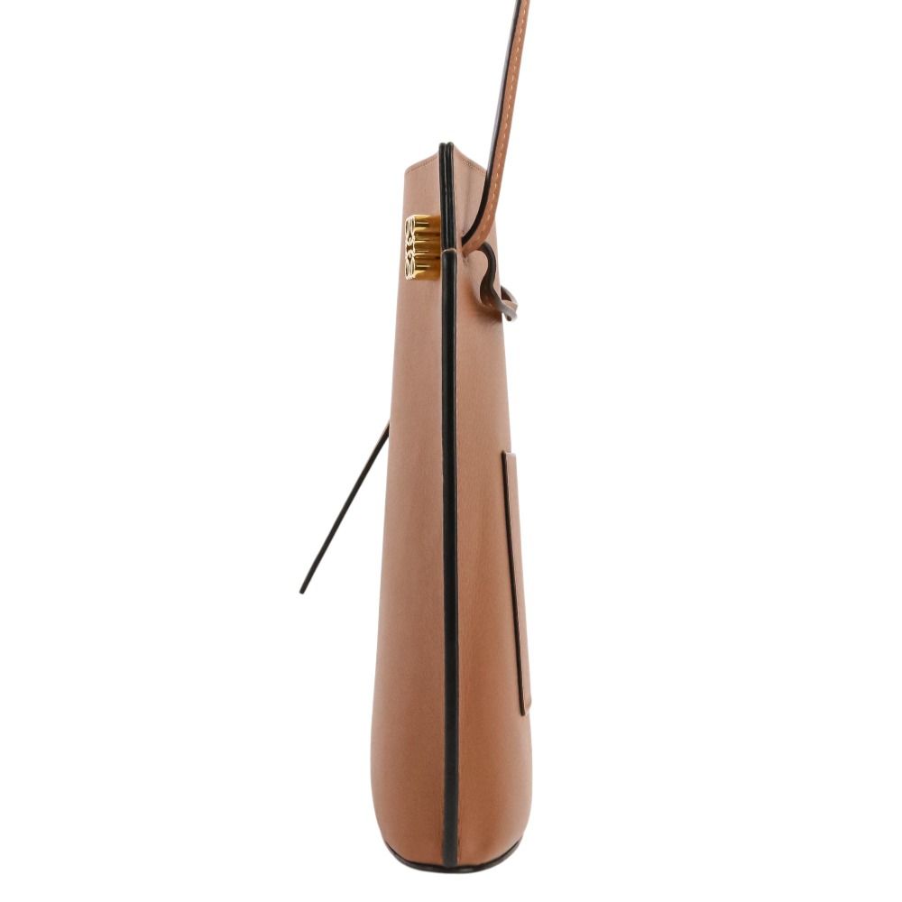 Loewe Anagram Dice Pocket Leather Shoulder Bag Brown — view 3