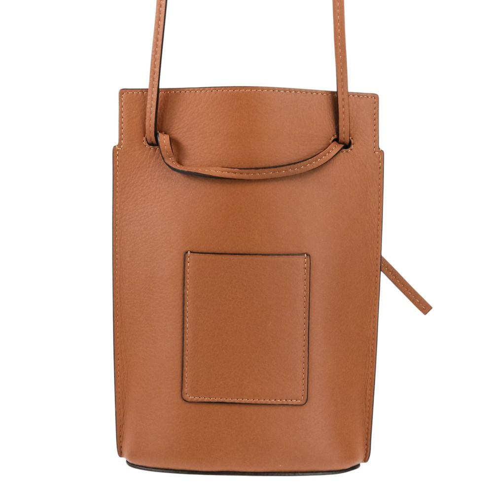 Loewe Anagram Dice Pocket Leather Shoulder Bag Brown — view 2