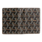 Goyard Malesherbes Leather Bifold Card Case Business Holder Brown — view 5