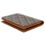Goyard Malesherbes Leather Bifold Card Case Business Holder Brown — view 3
