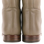Hermes Jumping Boots Kelly Leather Long 36.5 Gray — view 6