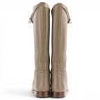 Hermes Jumping Boots Kelly Leather Long 36.5 Gray — view 5