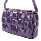 Bottega Veneta Padded Cassette Intrecciato Shoulder Bag Purple — view 7