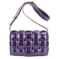 Bottega Veneta Padded Cassette Intrecciato Shoulder Bag Purple