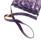 Bottega Veneta Padded Cassette Intrecciato Shoulder Bag Purple — view 6