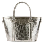 Dior Metallic Trotter Tote Silver