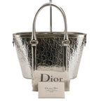 Dior Metallic Trotter Tote Silver — view 9